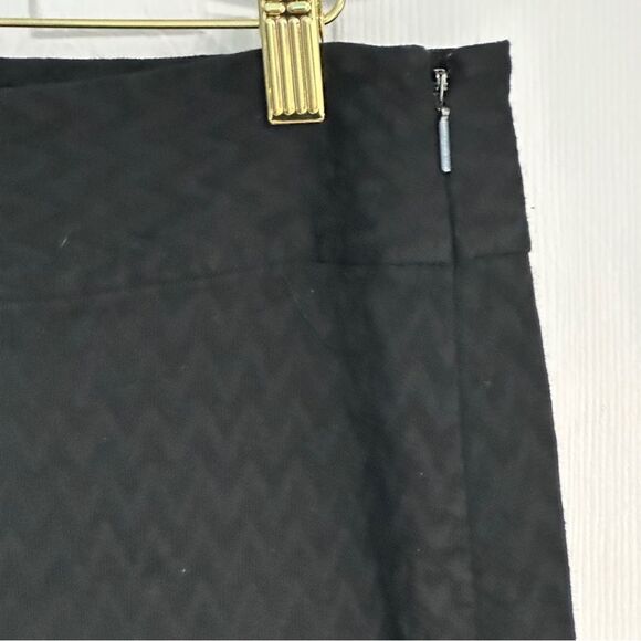 Rebecca Taylor Womens Wide Leg Pants Sz 10 Black Cropped Hi Waist Cotton Blend - Picture 5 of 10